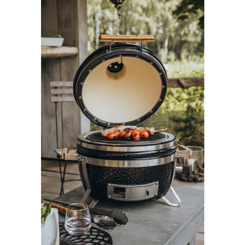 Keramikgrill Monolith Icon, Schwarz