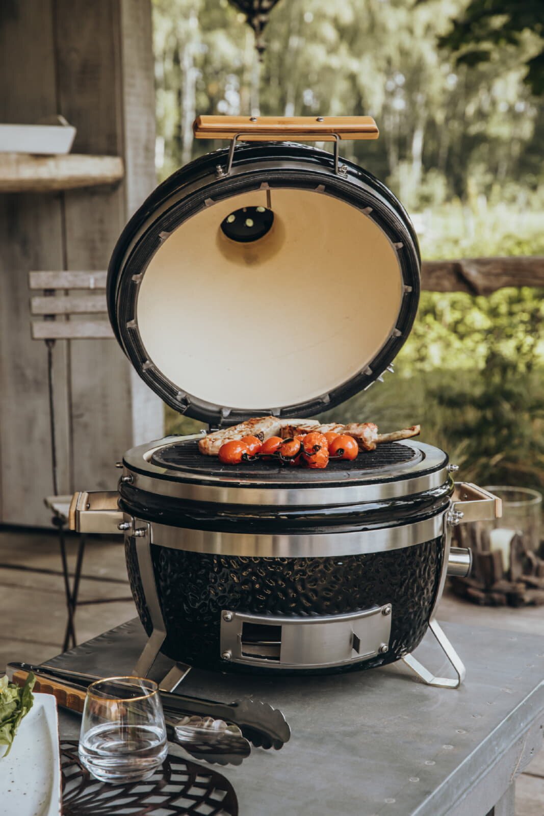 Keramikgrill Monolith Icon, Schwarz