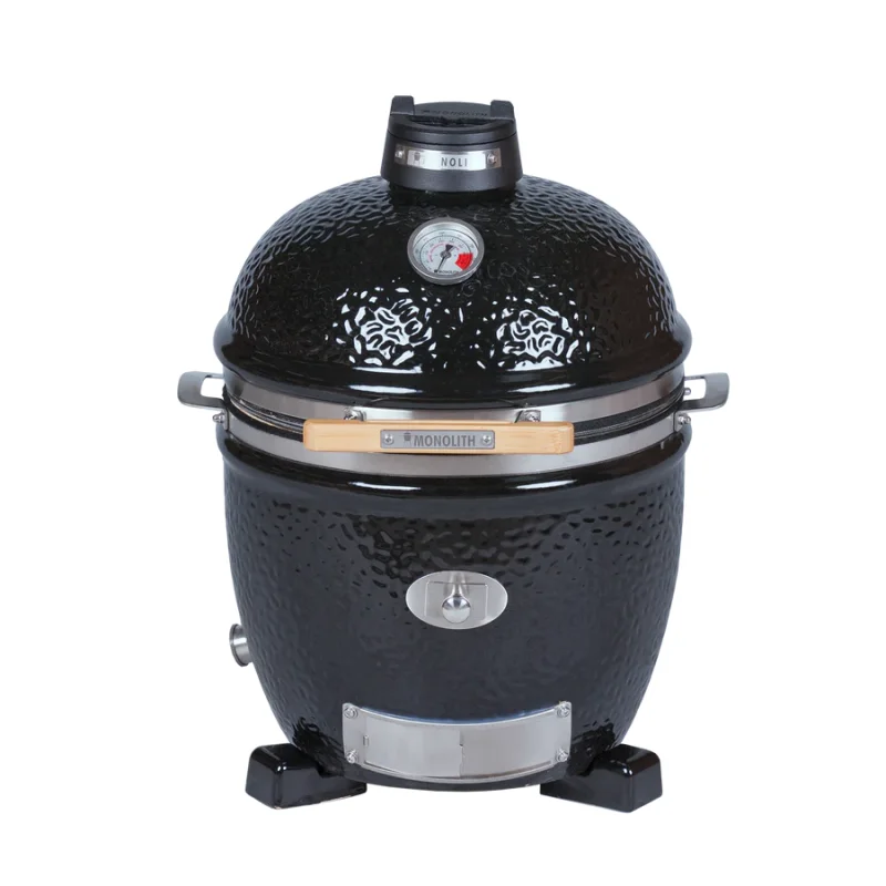 Keramikgrill Monolith Junior 2.0 Pro- Serie, Schwarz