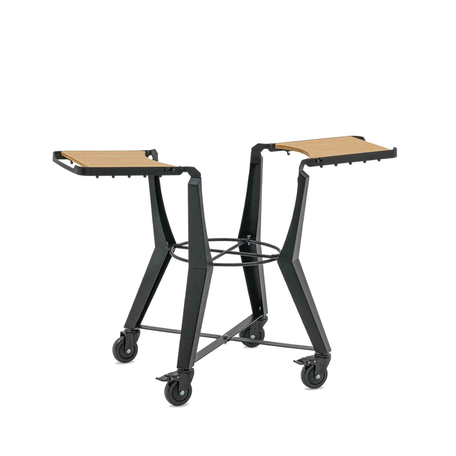 Keramikgrill Monolith Two.55 (Classic) Two-Smart-Flow Bundle inkl. Gestell & Blower, Schwarz