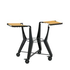 Keramikgrill Monolith Two.66 (LeChef) Smart-Flow-Bundle inkl. Gestell &amp; Blower, Schwarz