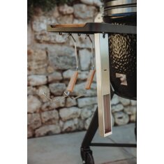 Keramikgrill Monolith Two.66 (LeChef) Smart-Flow-Bundle inkl. Gestell &amp; Blower, Schwarz