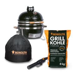 Keramikgrill Monolith Icon Starterset, Schwarz