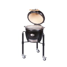 Keramikgrill Monolith Junior 2.0 Starterset, Pro- Serie, Schwarz