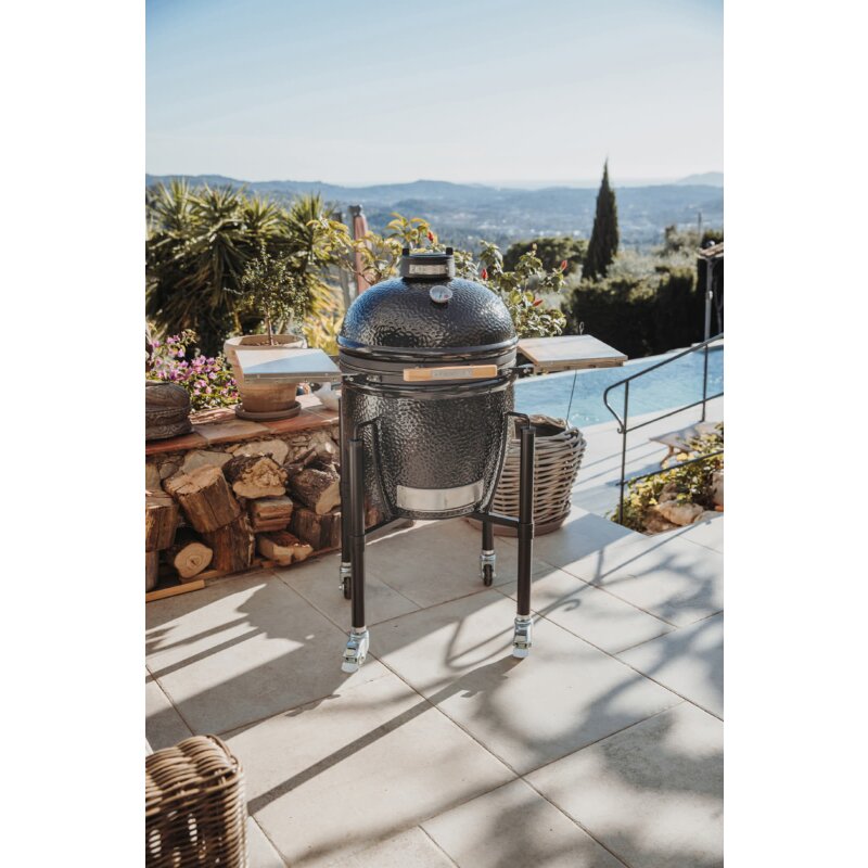 Keramikgrill Monolith One.55 (Classic), Starter- Set, Schwarz