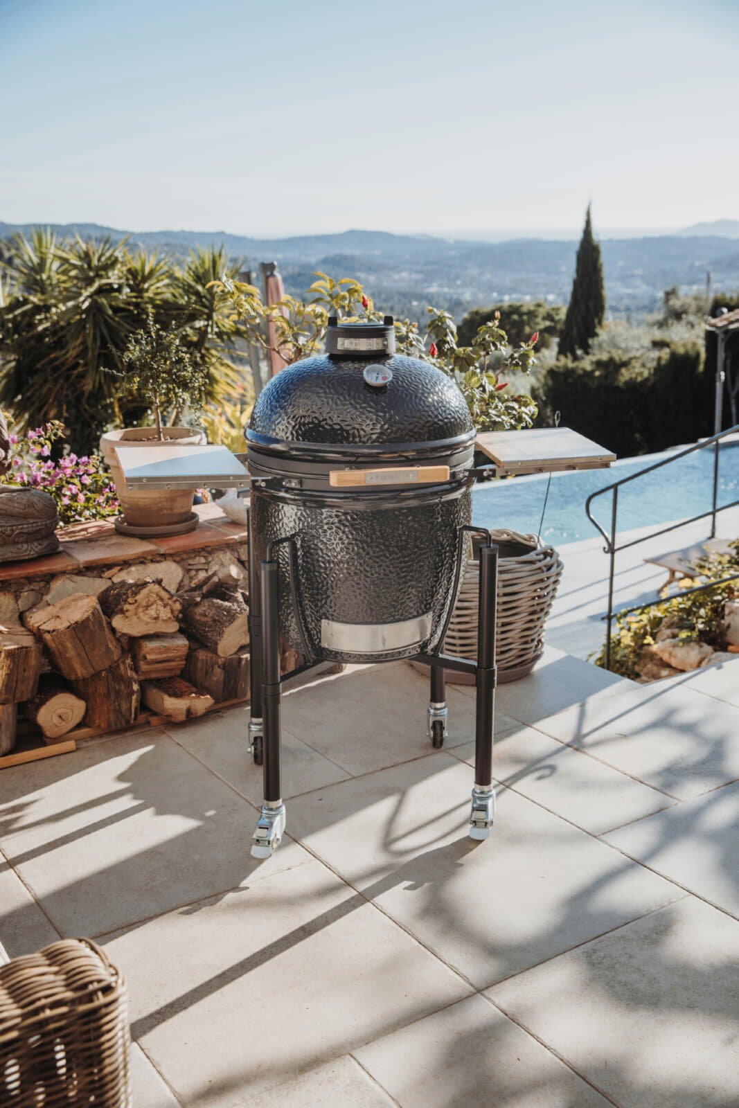 Keramikgrill Monolith One.55 (Classic), Starter- Set, Schwarz