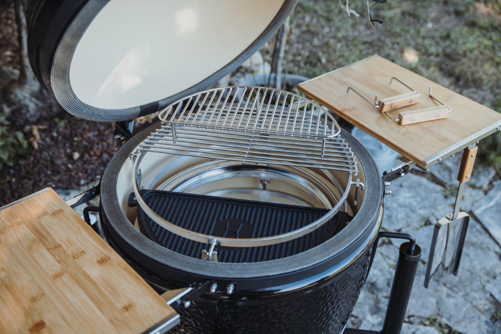 Keramikgrill Monolith One.55 (Classic), Starter- Set, Schwarz