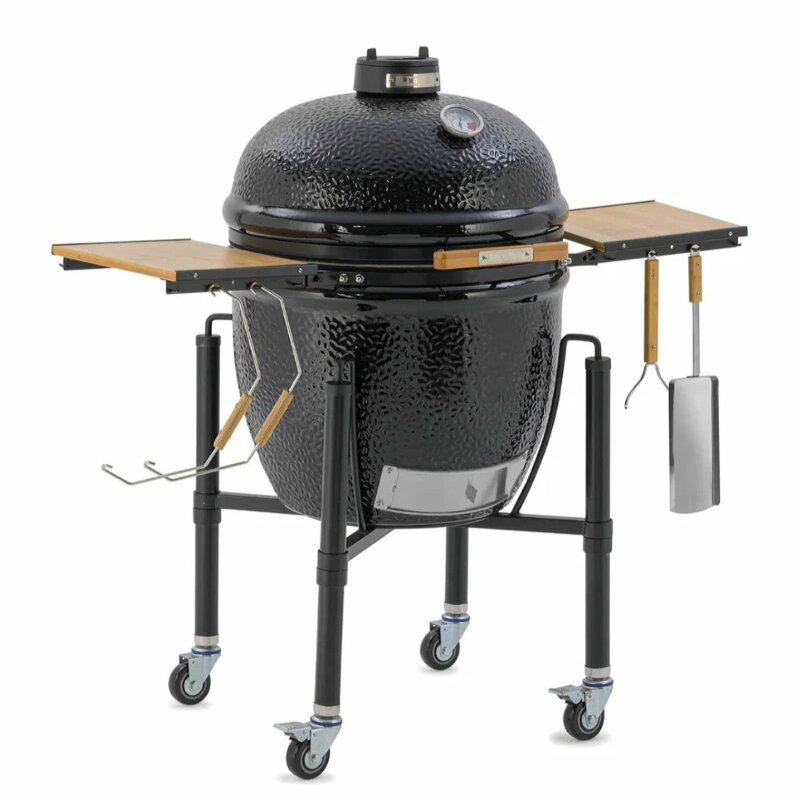 Keramikgrill Monolith One.66 (LeChef) Starter- Set, Schwarz
