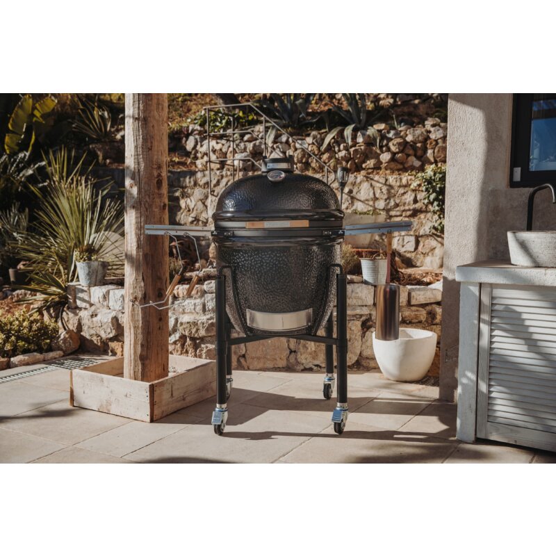 Keramikgrill Monolith One.66 (LeChef) Starter- Set, Schwarz