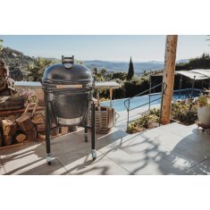 Keramikgrill Monolith One.66 (LeChef) Starter- Set, Schwarz