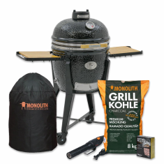 Keramikgrill Monolith Two.55 (Classic) Starter- Set, Schwarz