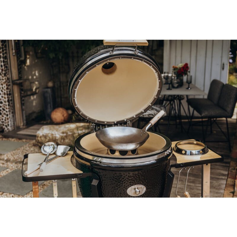 Keramikgrill Monolith Two.66 (LeChef) Starterset, Schwarz