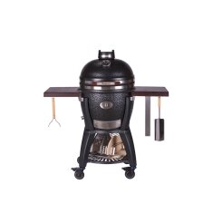 Keramikgrill Monolith Avantgarde.55 (Classic), Schwarz - Starterset