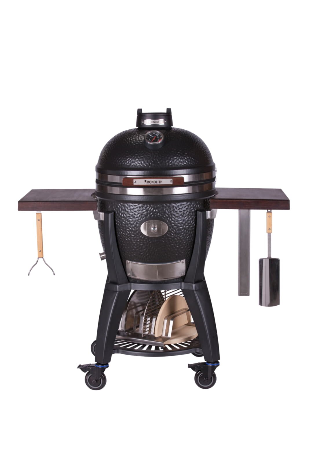 Keramikgrill Monolith Avantgarde.55 (Classic), Schwarz - Starterset