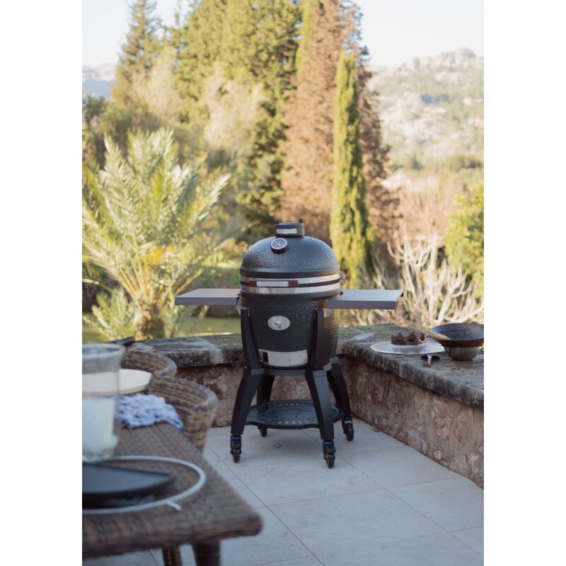 Keramikgrill Monolith Avantgarde.66 (LeChef), Schwarz - Starterset