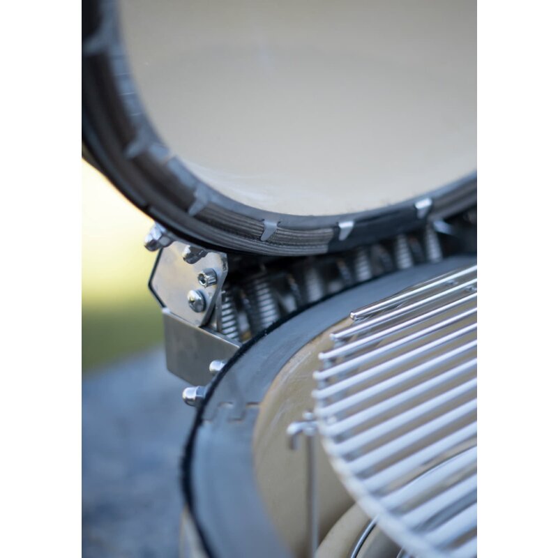 Keramikgrill Monolith Avantgarde.66 (LeChef), Schwarz - Starterset