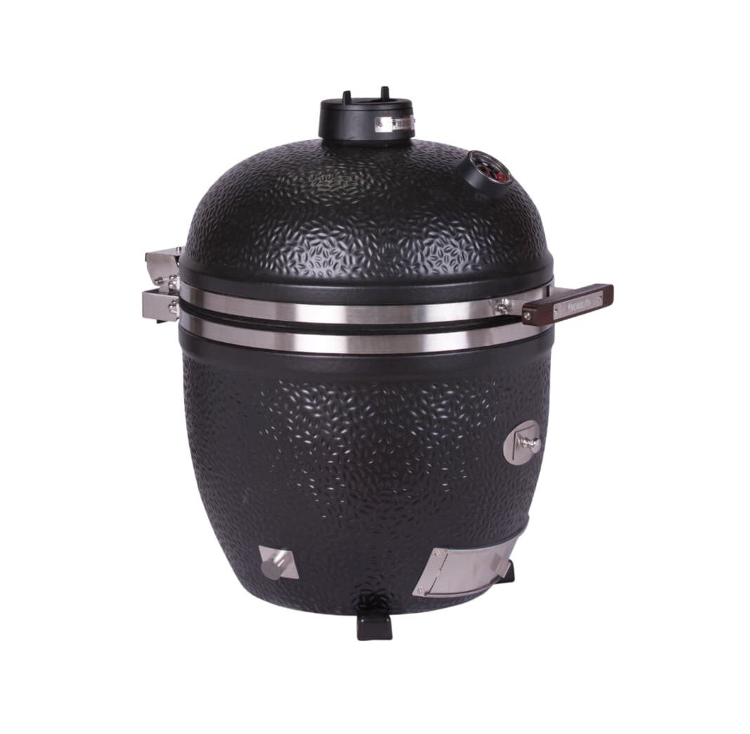 Keramikgrill Monolith Avantgarde.66 (LeChef), Schwarz - Starterset