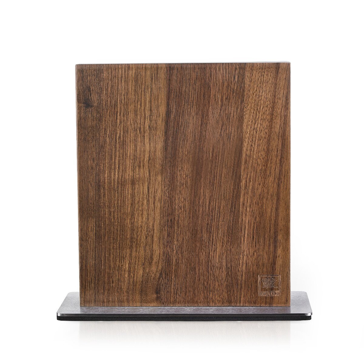 Zayiko Black Edition - 3er Set mit Messerblock - Santoku, kleines Santoku, Officemesser - Damastmesser aus schwarzem Stahl