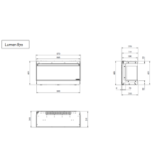 Elektrokamin La Nordica Lumen 870 - 2 kW