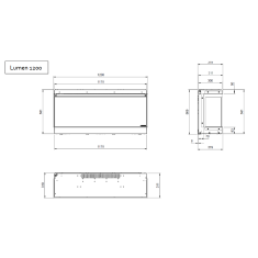 Elektrokamin La Nordica Lumen 1200 - 2 kW