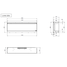 Elektrokamin La Nordica Lumen 1600 - 2 kW