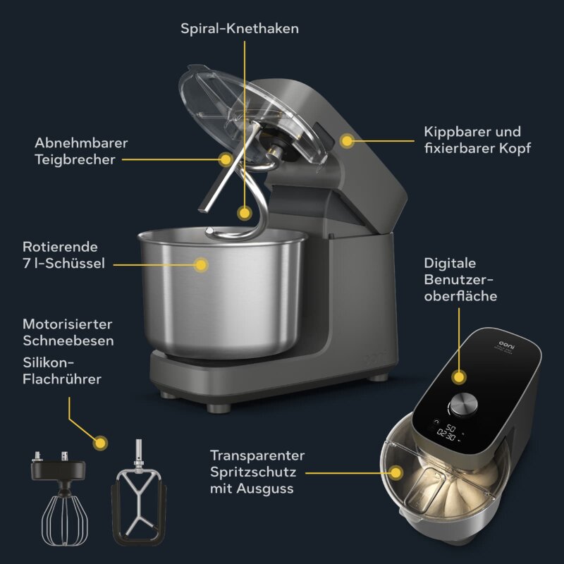 Ooni Halo Pro Spiralmixer