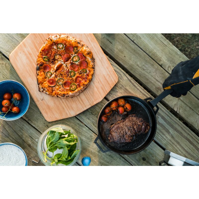 Ooni Pizzaschieber und Servierbrett aus Bambus - 40 cm