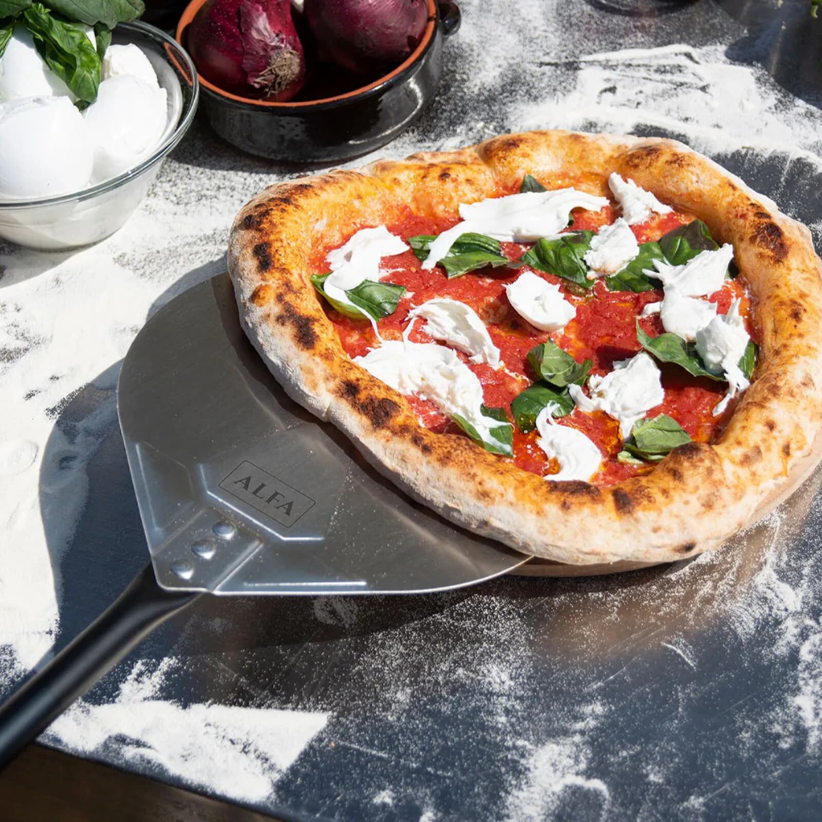 Alfa Forni - 3 teiliges Pizza Zubehör Set Large - Ø 35 cm - AC-SETPALE-L