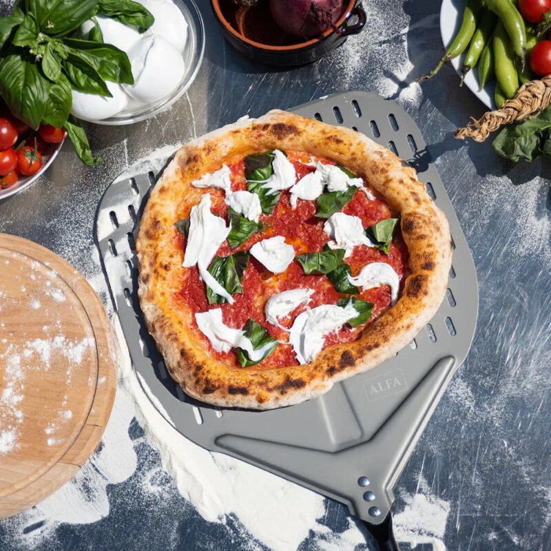 Alfa Forni - 3 teiliges Pizza Zubehör Set XL - Ø 40 cm - AC-SETPALE-XL