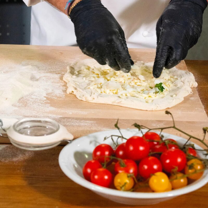 Alfa Pizza Kochbrett aus Buchenholz 50 x 50 cm