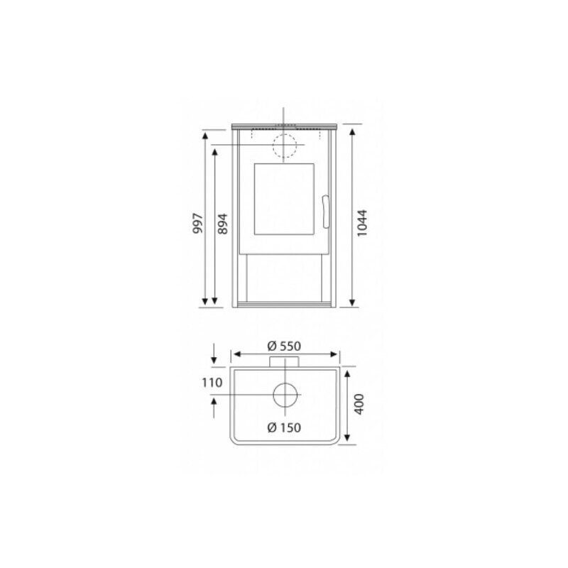 Kaminofen Wamsler Fulgor KF 101-80 - 8 kW