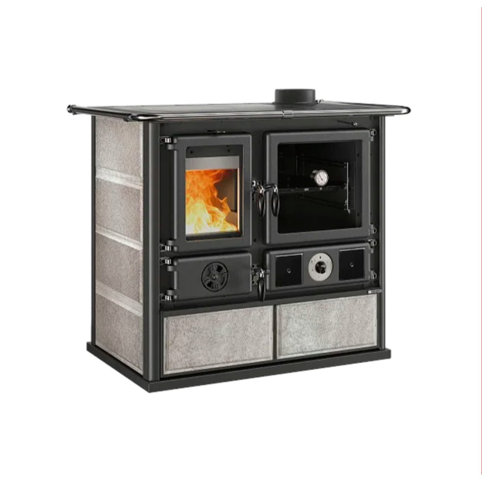 Küchenherd wassergeführt La Nordica TermoRosa DSA 16 Petra - 11 kW - Naturstein