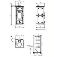 Kaminofen La Nordica Emiliana 165 - 6,5 kW