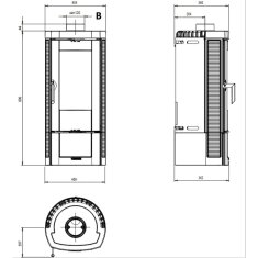 Kaminofen La Nordica Candy Lean - 6,6 kW