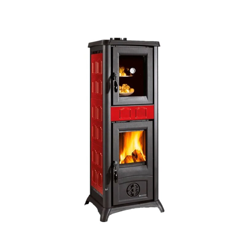 Kaminofen La Nordica Gemma Forno 165 Ceramica - 7,3 kW - Elegance Bordeaux