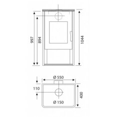 Kaminofen Wamsler Fulgor KF 111-80 - 6 kW