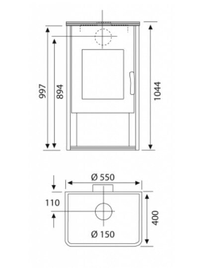 Kaminofen Wamsler Fulgor KF 111-80 - 6 kW