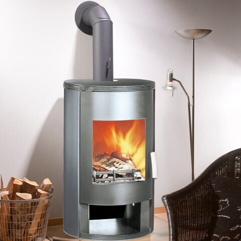 Kaminofen Wamsler Roton KF 111-81 - 6 kW - Stahl gussgrau