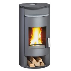 Kaminofen Wamsler Auron KF 111-81 - 6 kW - Gussgrau mit Speichersteinen