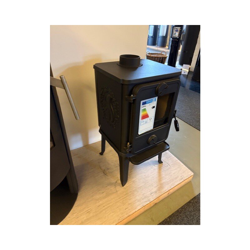 Kaminofen Gussofen Morsoe 1412 mit Eichhörnchen - 5 kW - AUSSTELLUNGSSTÜCK