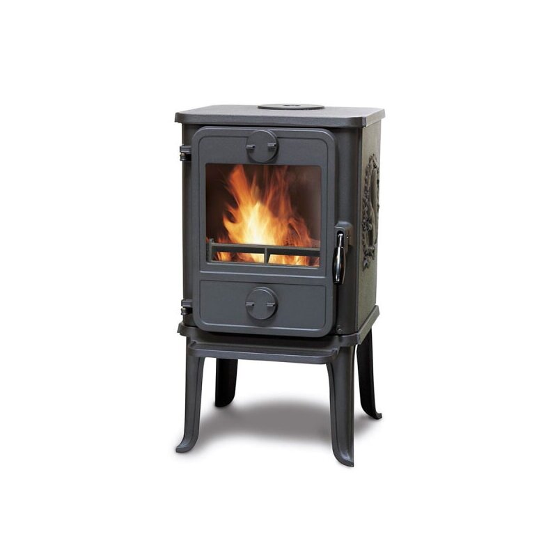 Kaminofen Gussofen Morsoe 1412 mit Eichhörnchen - 5 kW - AUSSTELLUNGSSTÜCK