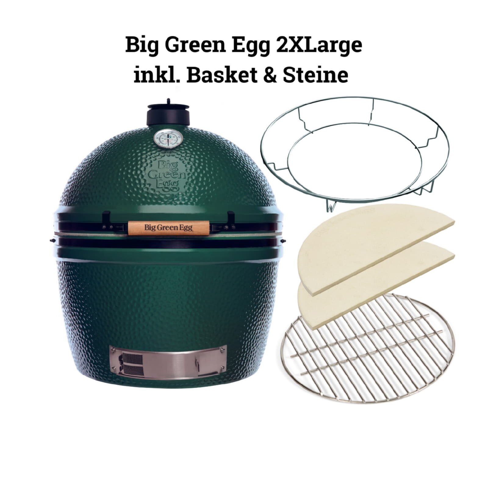 Keramikgrill Big Green Egg - 2XL inkl. Basket & Steine