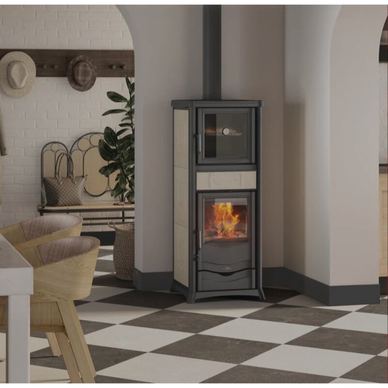 Kaminofen La Nordica Rossella Plus Forno 165 Ceramica - 9,4 kW