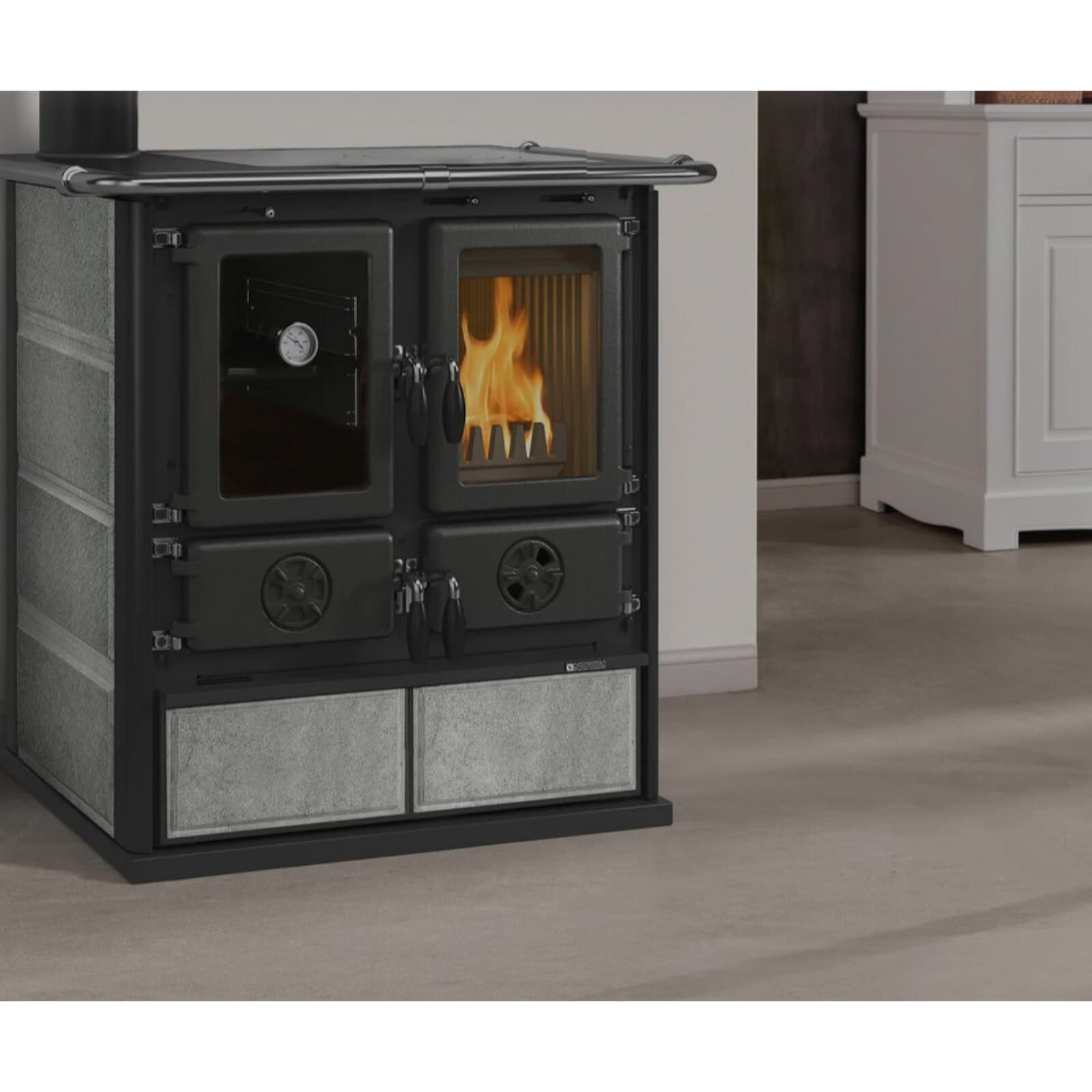 Küchenherd La Nordica Rosetta Sinistra 16 Petra - 7,9 kW - Naturstein