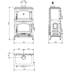 Kaminofen Gussofen La Nordica Isotta Forno 16 - 9,7 kW
