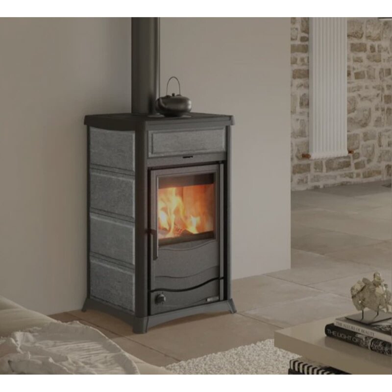 Kaminofen wassergeführt La Nordica TermoRossella Plus DSA 16 Petra - 11,1 kW - Naturstein