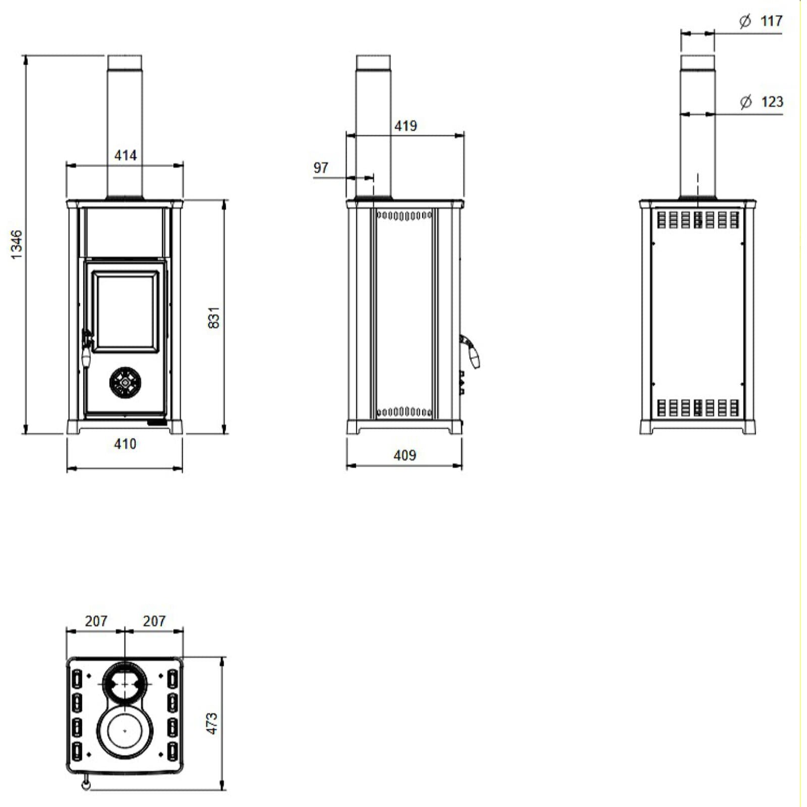 Kaminofen La Nordica Tea 16 - 7 kW