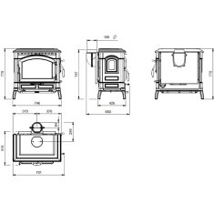 Kaminofen Gussofen La Nordica Isotta Lean - 9,3 kW