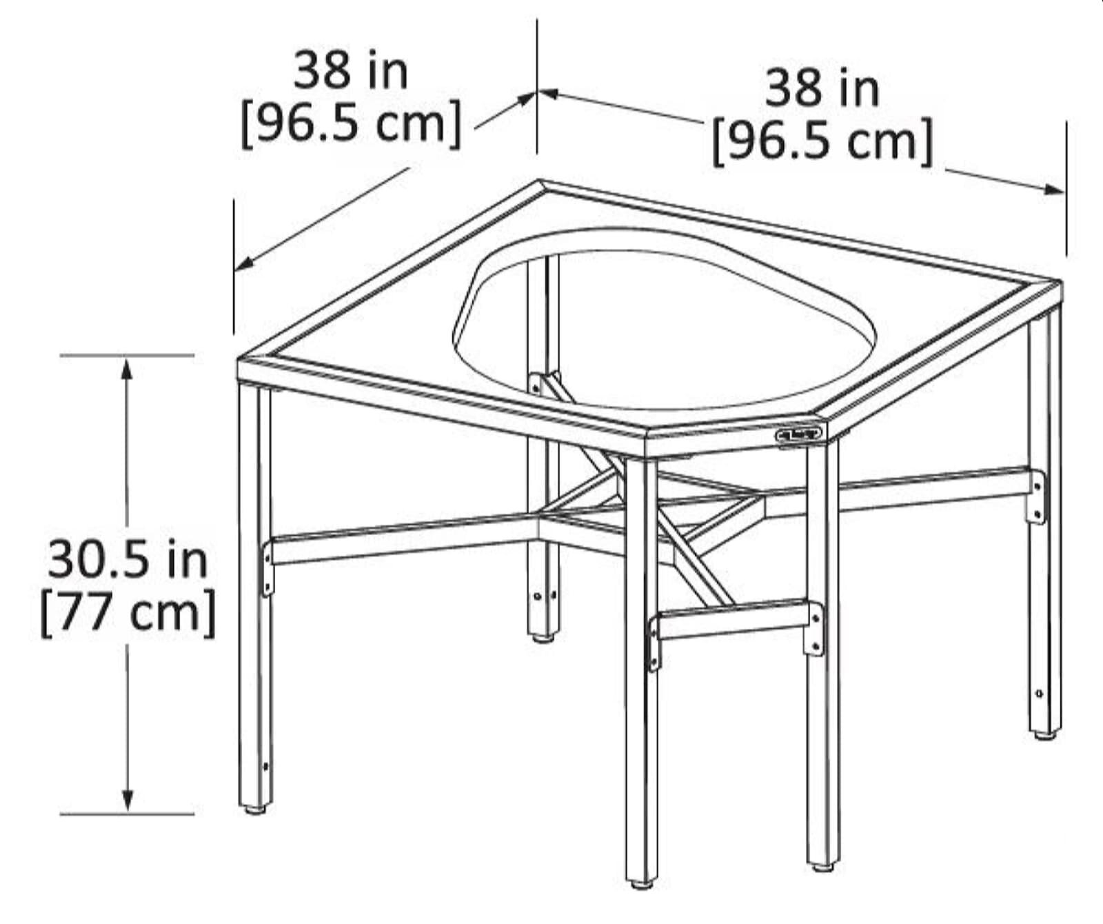 Big Green Egg - Eckmodul Corner EGG Frame für XLarge