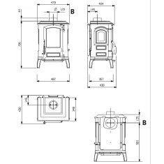 Kaminofen Gussofen La Nordica Giulietta 165 - 6,5 kW
